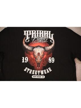 men shirt Medium long sleeve y2k Tat Tribal Gear streetwear